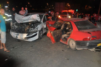  بالصور: إصابة 3 شبان بحادث طرق مروّع في مدخل مدينة اللد الشمالي 